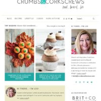 homepage screenshot of crumbsandcorkscrews.com